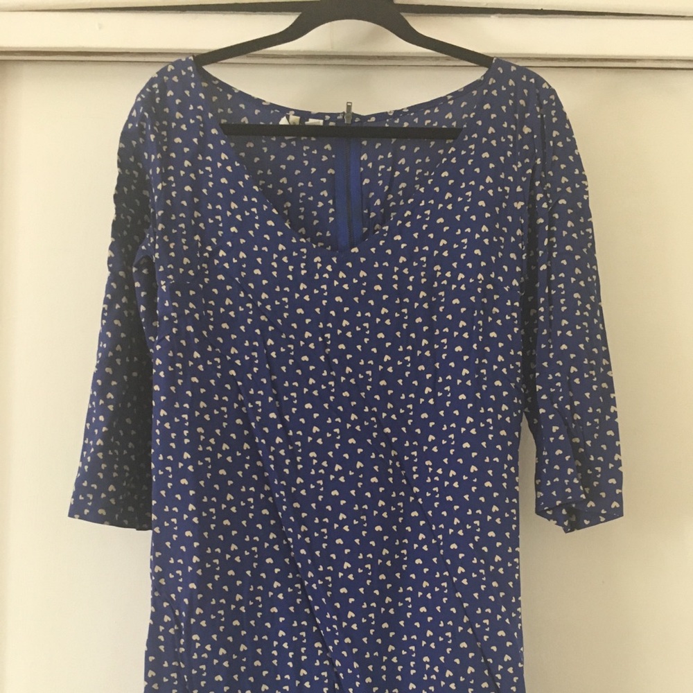 MNG by Mango blue heart dress. sz S